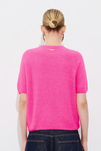 SOFT ALPACA-MIX SHORT SLEEVE PULLOVER