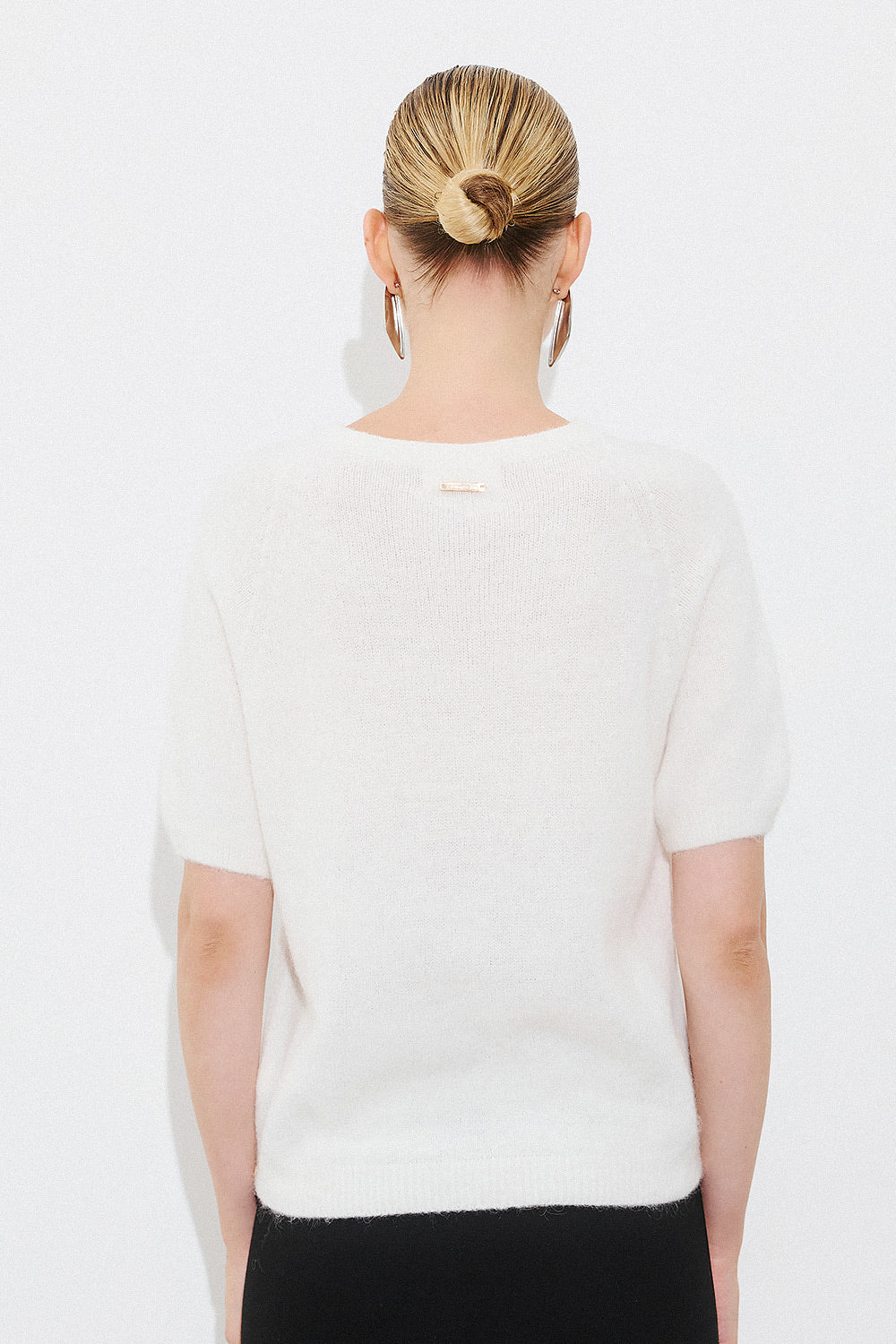 SOFT ALPACA-MIX SHORT SLEEVE PULLOVER