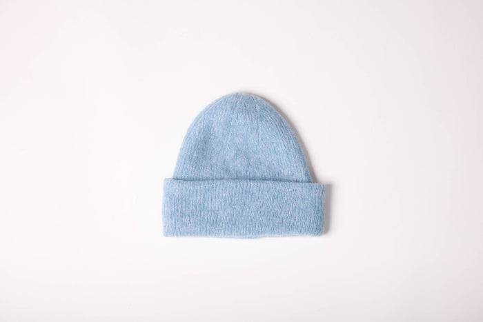 ALPACA WOOL CAP ICE BLUE