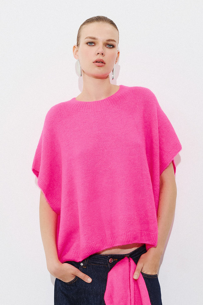 OVERSIZED SOFT ALPACA-MIX PONCHO