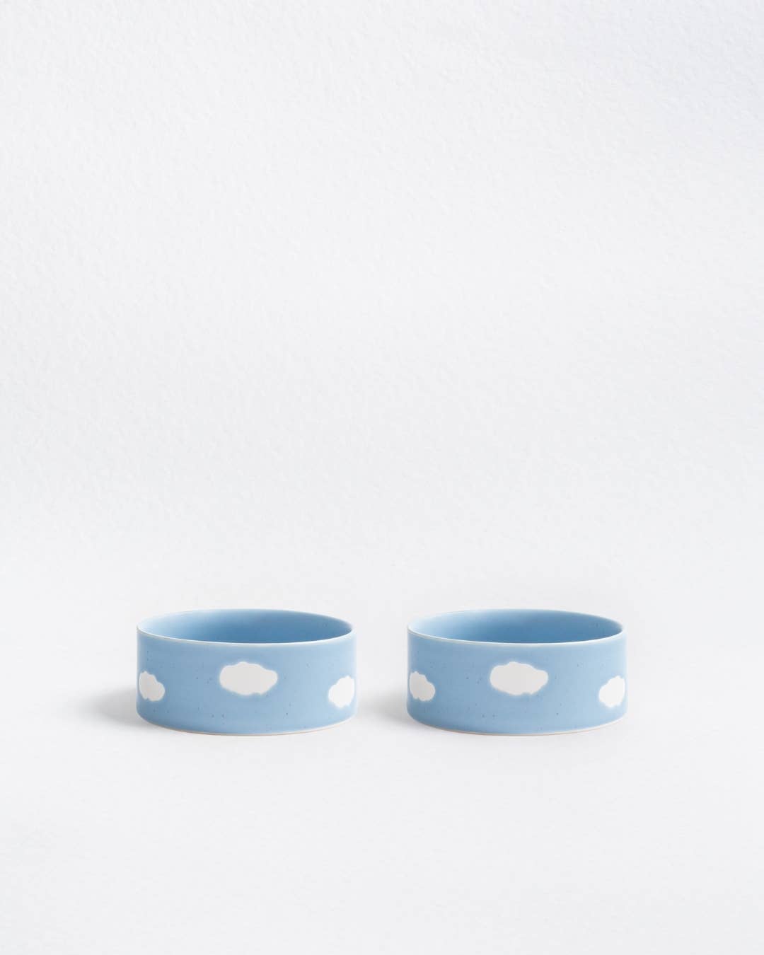 FEEDING BOWL SET OF 2 BLUE CLOUD