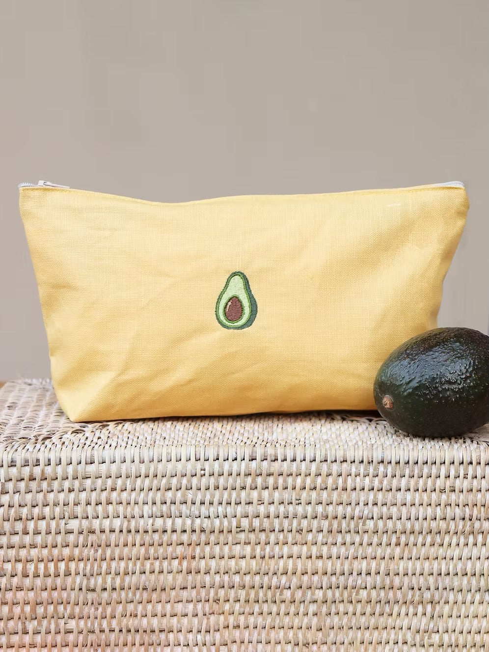 CLUTCH BAG "AVOCADO" YELLOW