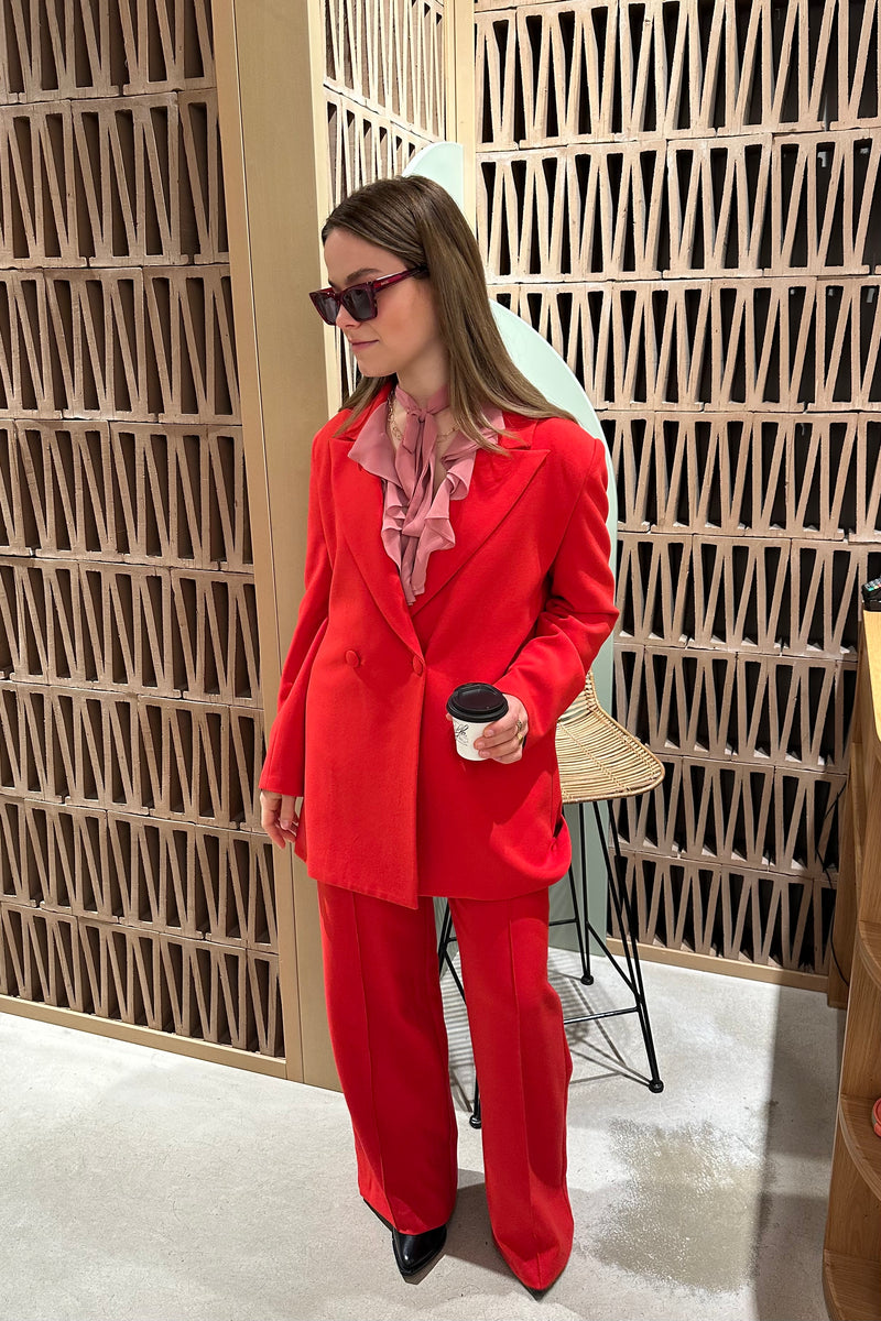 OVERSIZED BLAZER RED
