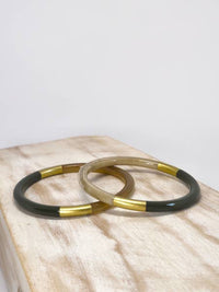 BRACELET "KASSANDRA" KHAKI/GOLD