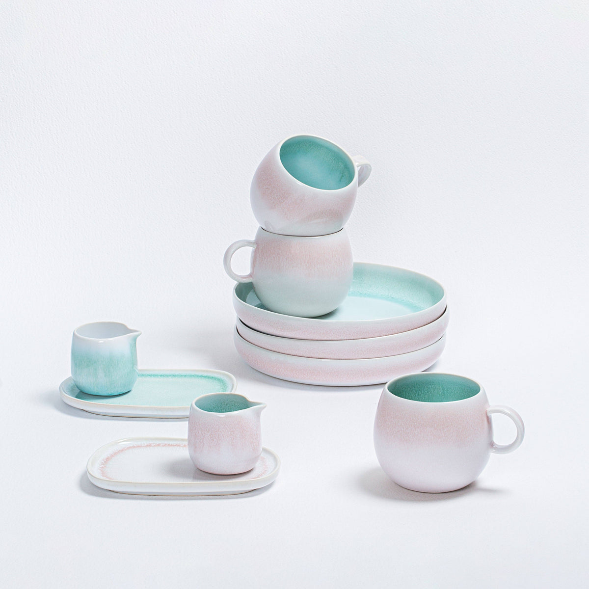 GLASED MINI STONEWARE TRAY "MALEDIVES"