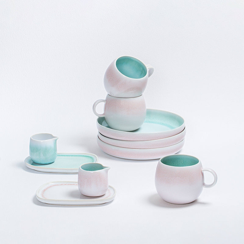 GLASED MINI STONEWARE TRAY "MALEDIVES"