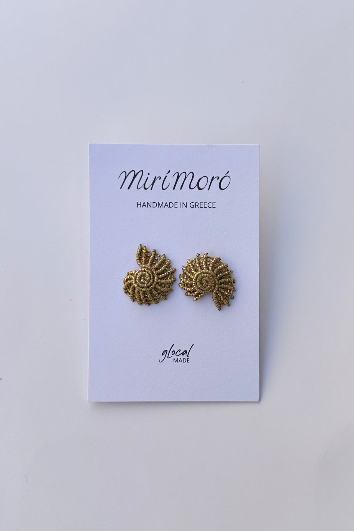 MAKRAMEE EARRINGS "SHELL"
