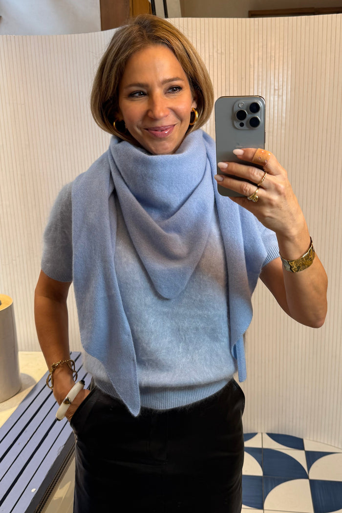 KNITTED CASHMERE SCARF CIEL