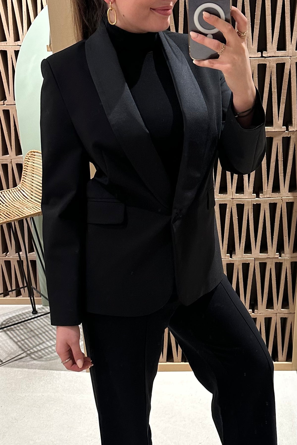 SMOKING BLAZER BLACK "VIKTORIA"