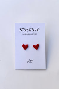 MAKRAMEE EARRINGS "HEARTS"