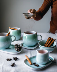 GLASED MINI STONEWARE TRAY "MALEDIVES"