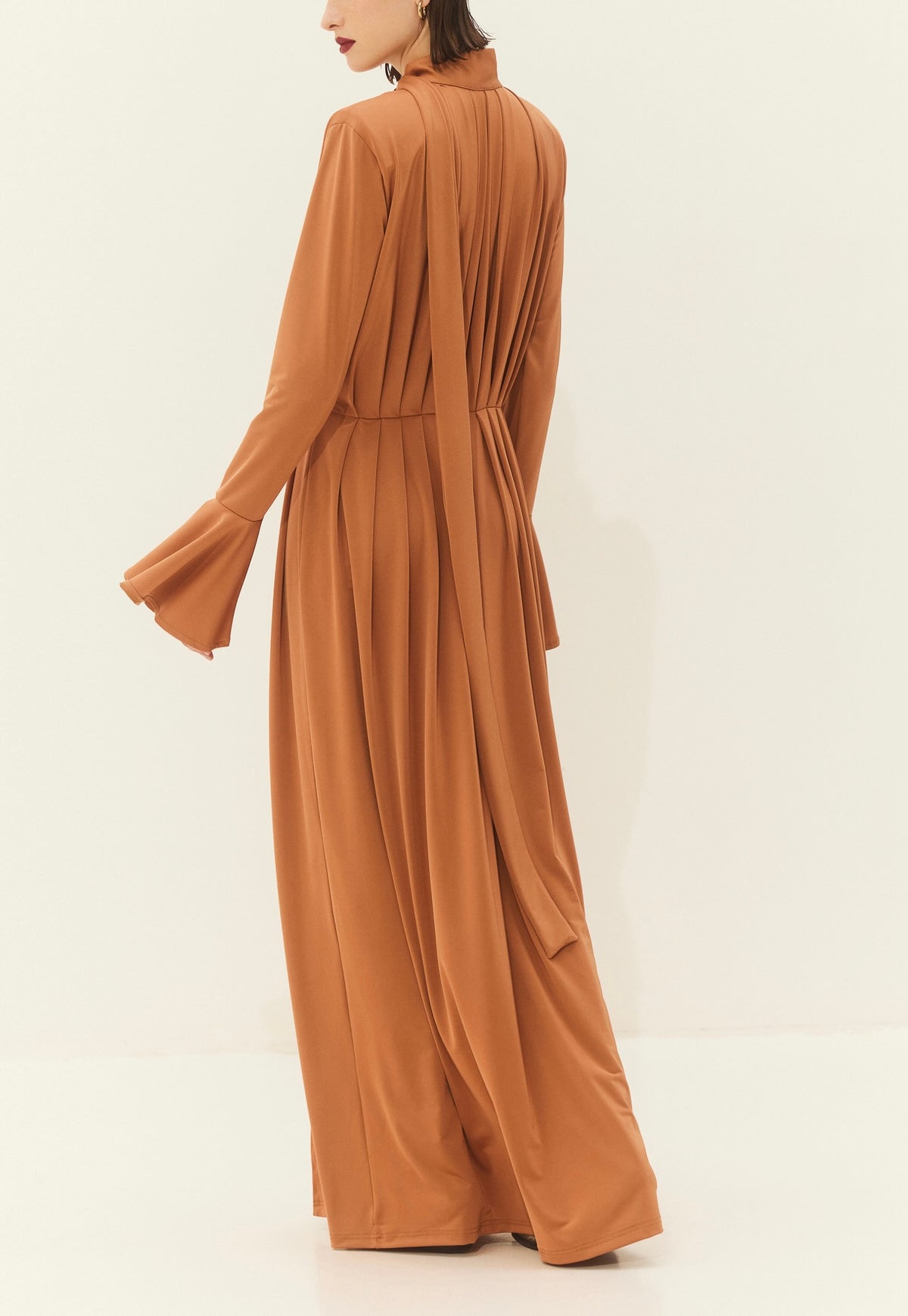 LONG DRESS "PEONY" CARAMEL