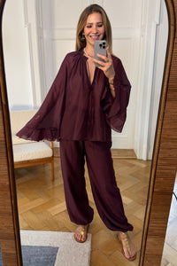 OVERSIZED TRANSPARENT BLOUSE "GRENADINE"