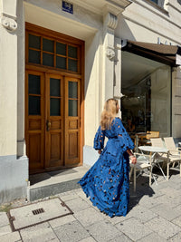 LONG LACE DRESS "ISYRA" ROYAL BLUE