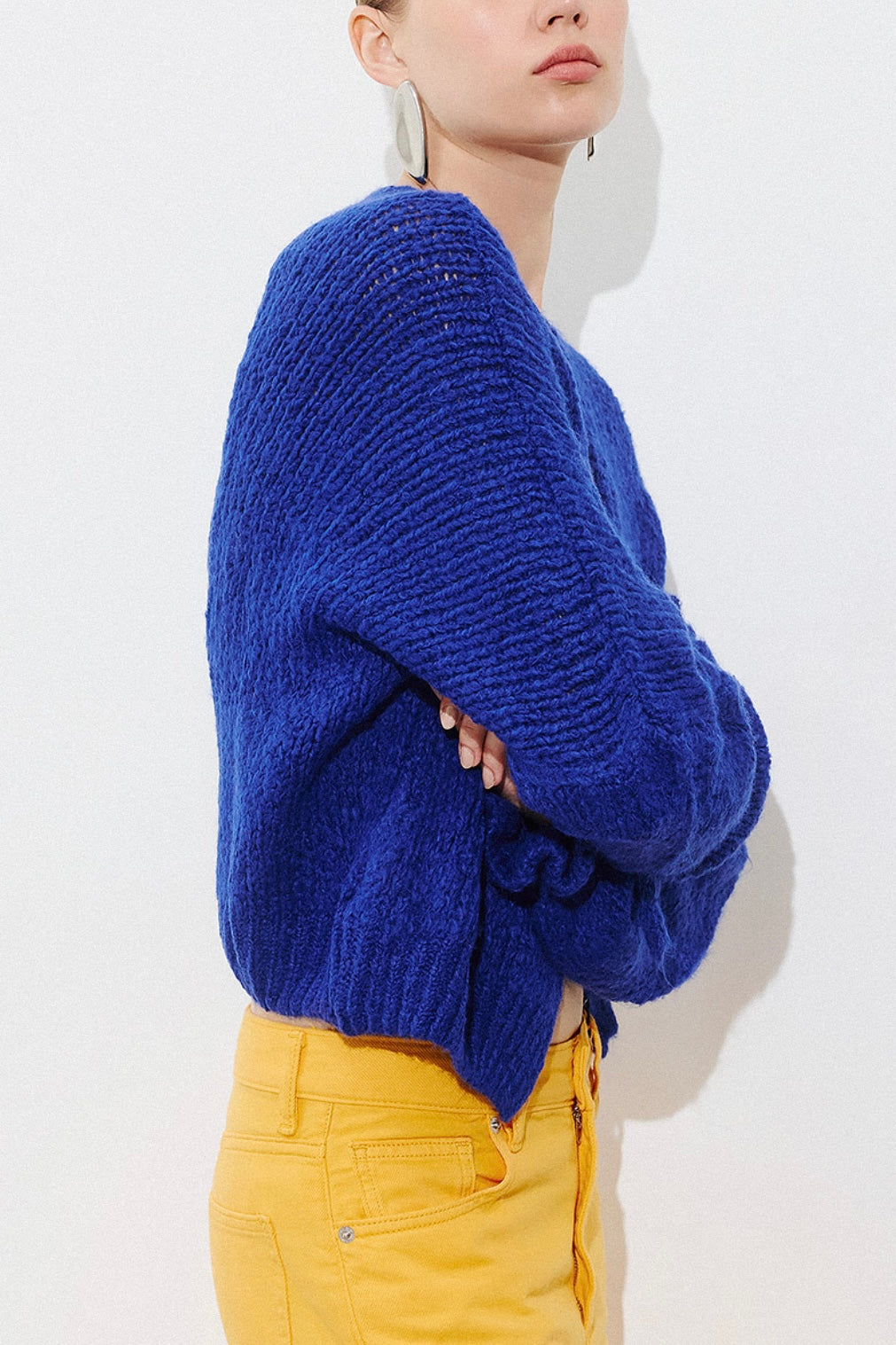OVERSIZED SUPERSOFT MOHAIR-MIX CARDIGAN
