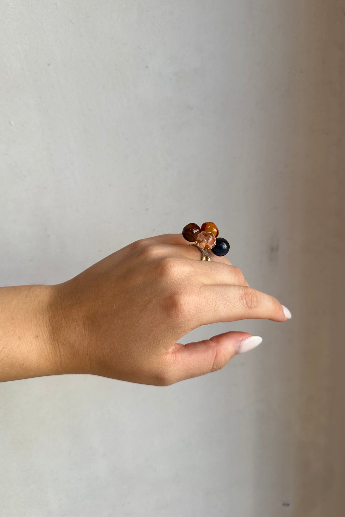 HANDMADE COCKTAIL RING "MURANO" MYSTICAL