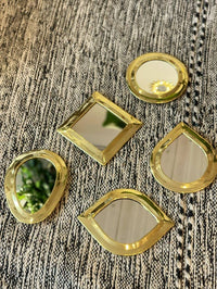 SMALL MORROCAN BRASS MIRROR