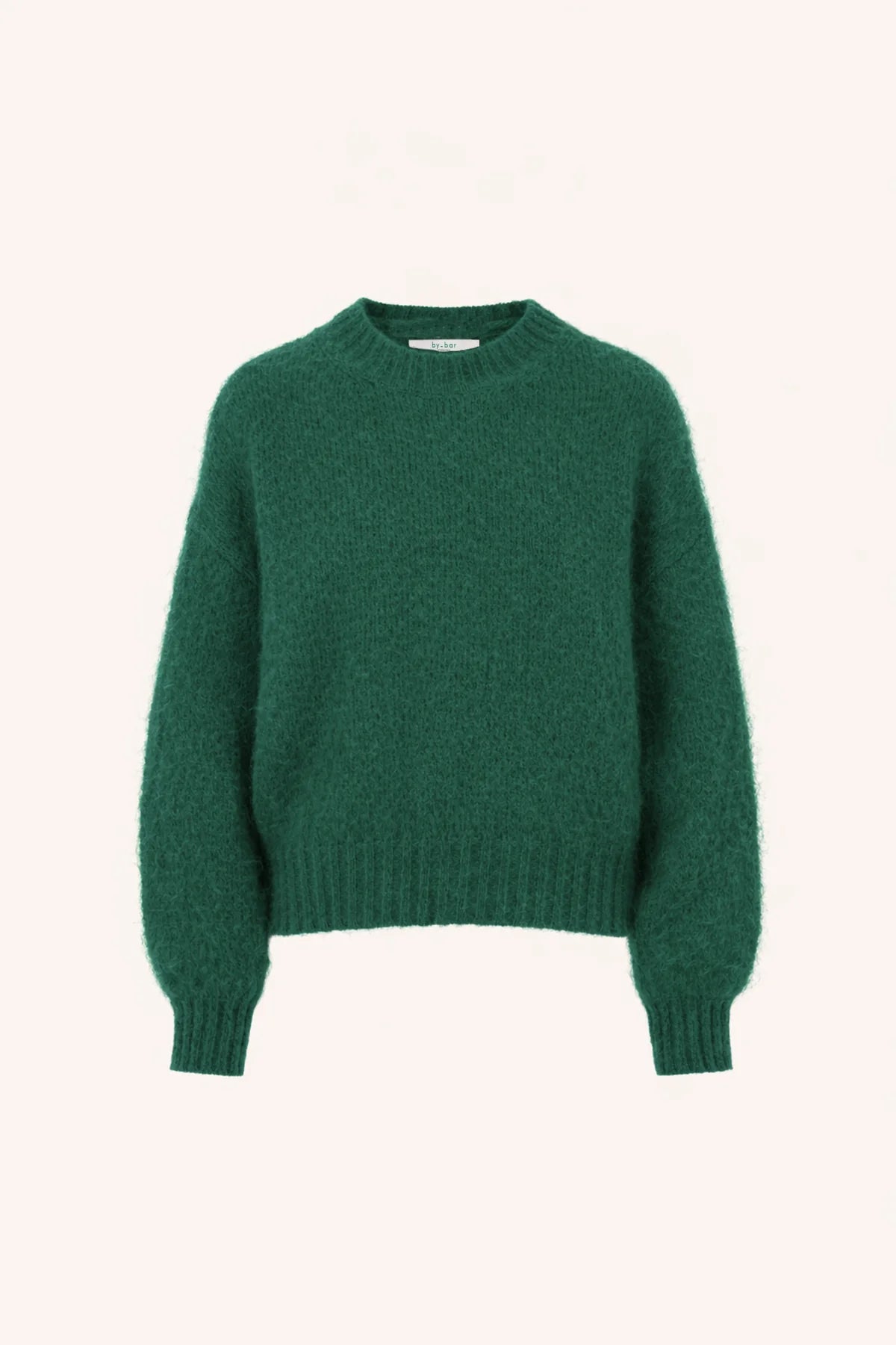 MOHAIR KNIT PULLOVER "SONNY" EVERGREEN