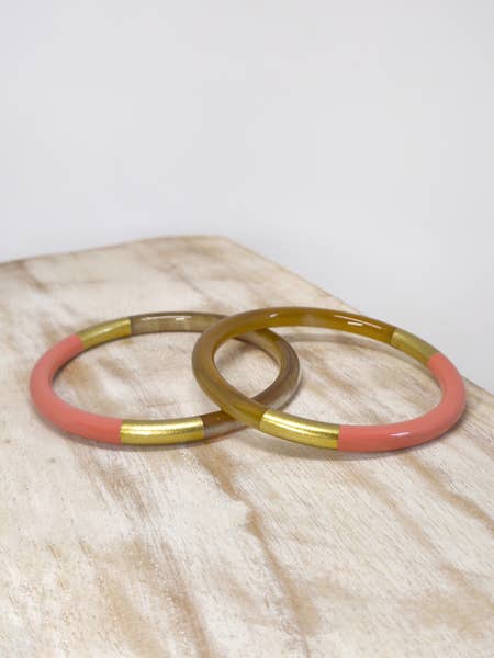 BRACELET "KASSANDRA" DUSTY ROSE/GOLD