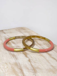 BRACELET "KASSANDRA" DUSTY ROSE/GOLD