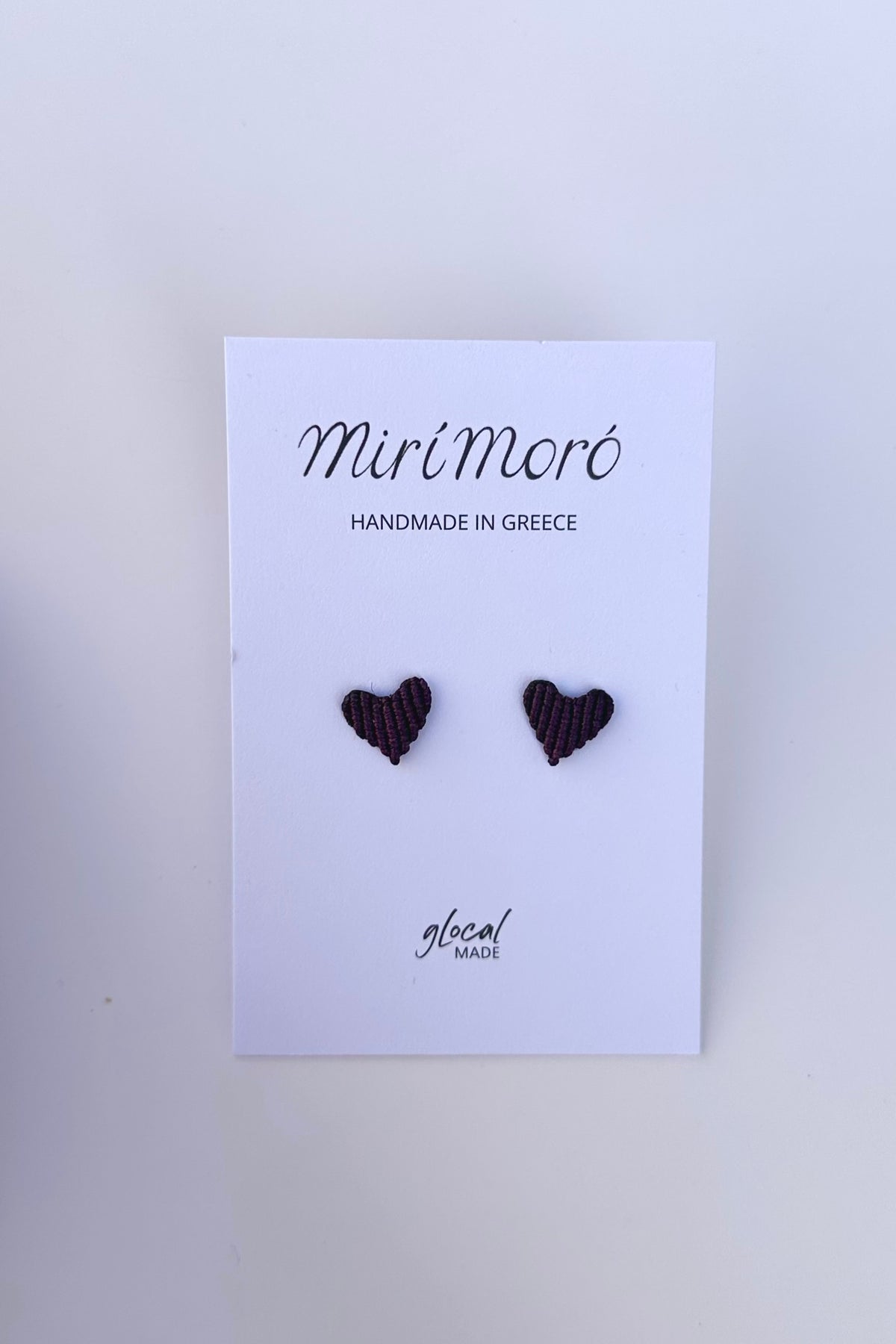 MAKRAMEE EARRINGS "HEARTS"