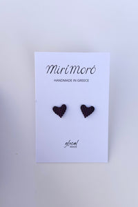 MAKRAMEE EARRINGS "HEARTS"