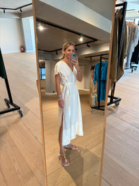 OVERSIZED KAFTAN DRESS "ROOTS" NATURAL/GOLD