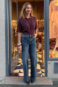 MODERATE BARREL STRETCH DENIM PANTS "BAXTER"