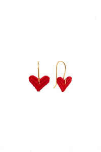 EARRINGS LITTLE MACRAME HEARTS