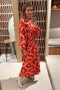 OVERSIZED MIDI COTTON SWEATER DRESS "WINTERLOVE"