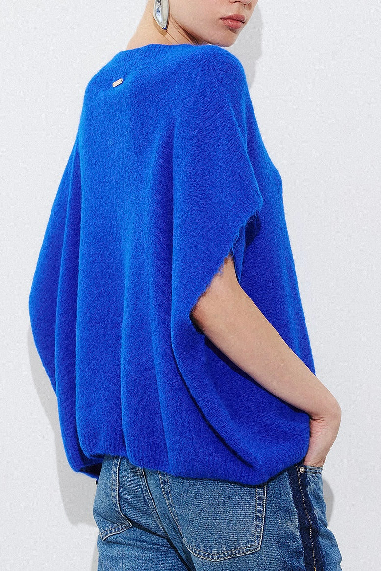 OVERSIZED SOFT ALPACA-MIX PONCHO