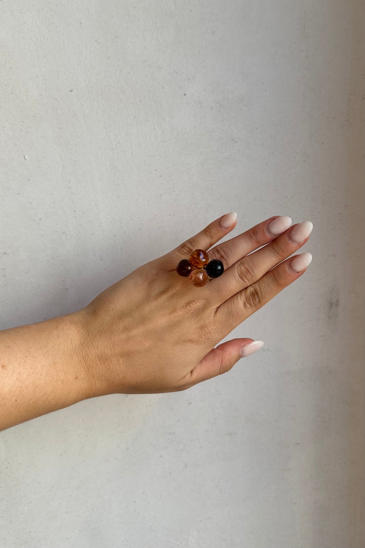 HANDMADE COCKTAIL RING "MURANO" MYSTICAL