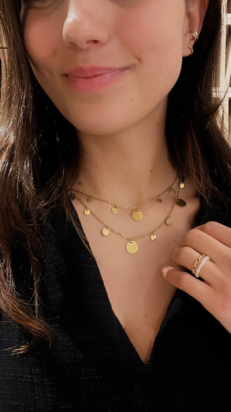 LONG CHAIN NECKLACE "NUMIS“ GOLD