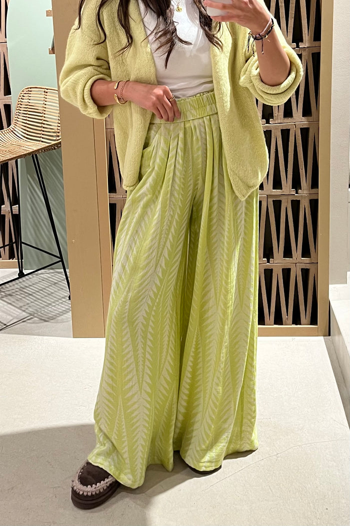 PALAZZO PANTS "FINIKAS" LIME