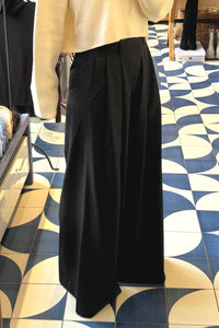 WIDE LEG PANTS DARK NAVY