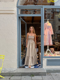 BANDEAU DRESS "ELPIS" SAND
