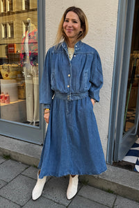 TENCEL DENIM JACKET MID BLUE