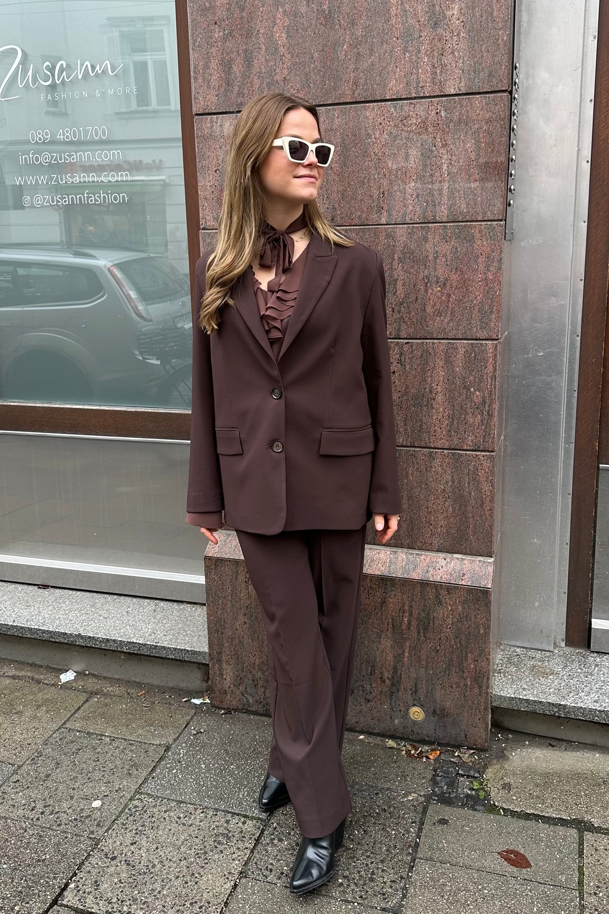 OVERSIZED BLAZER BROWN