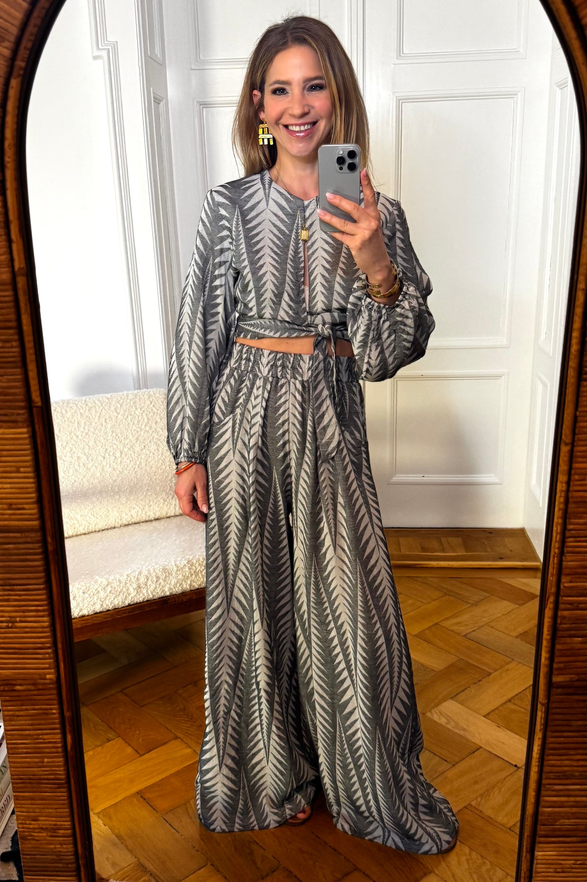 PALAZZO PANTS "FINIKAS" BLACK - LEMONI EXCLUSIVE