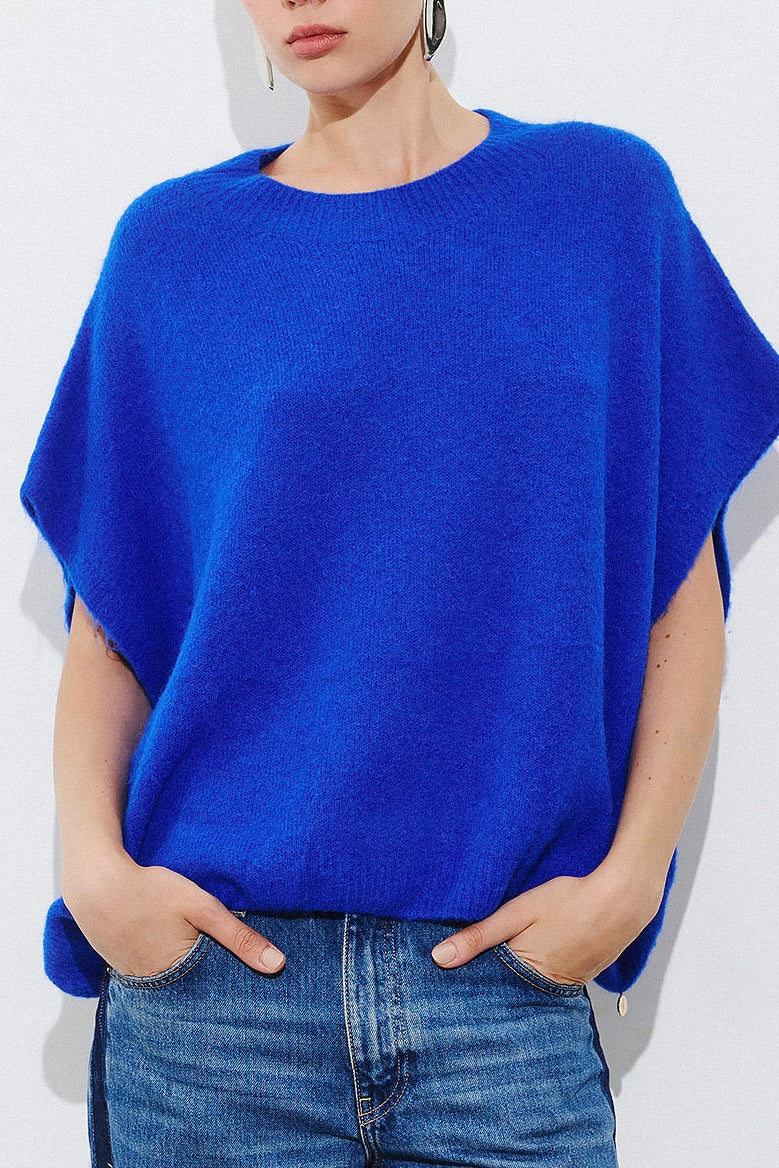 OVERSIZED SOFT ALPACA-MIX PONCHO