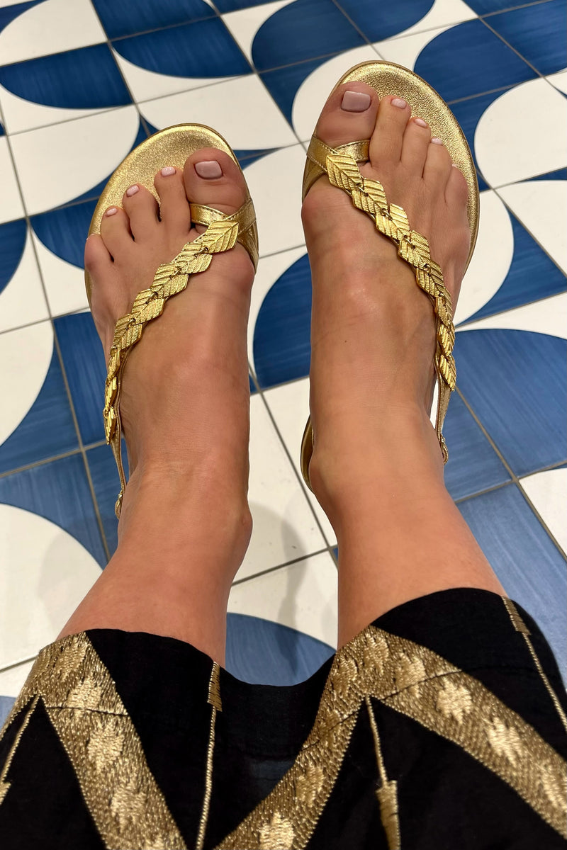 SANDALS "MEDEA" GOLD