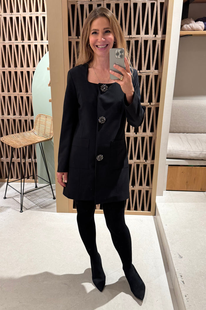 SHORT BLAZER DRESS BLACK