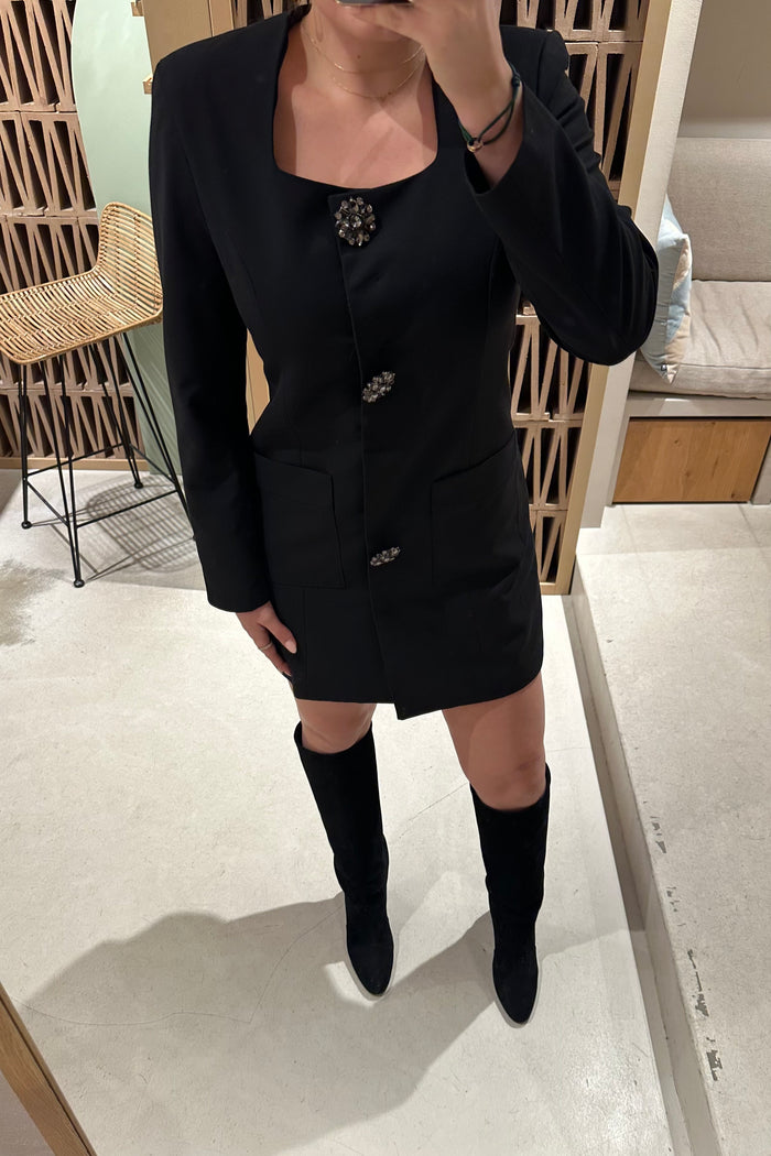 SHORT BLAZER DRESS BLACK