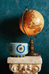 BIG SCENTED CERAMIC CANDLE "EYE“ INCENSE AND SMOKE