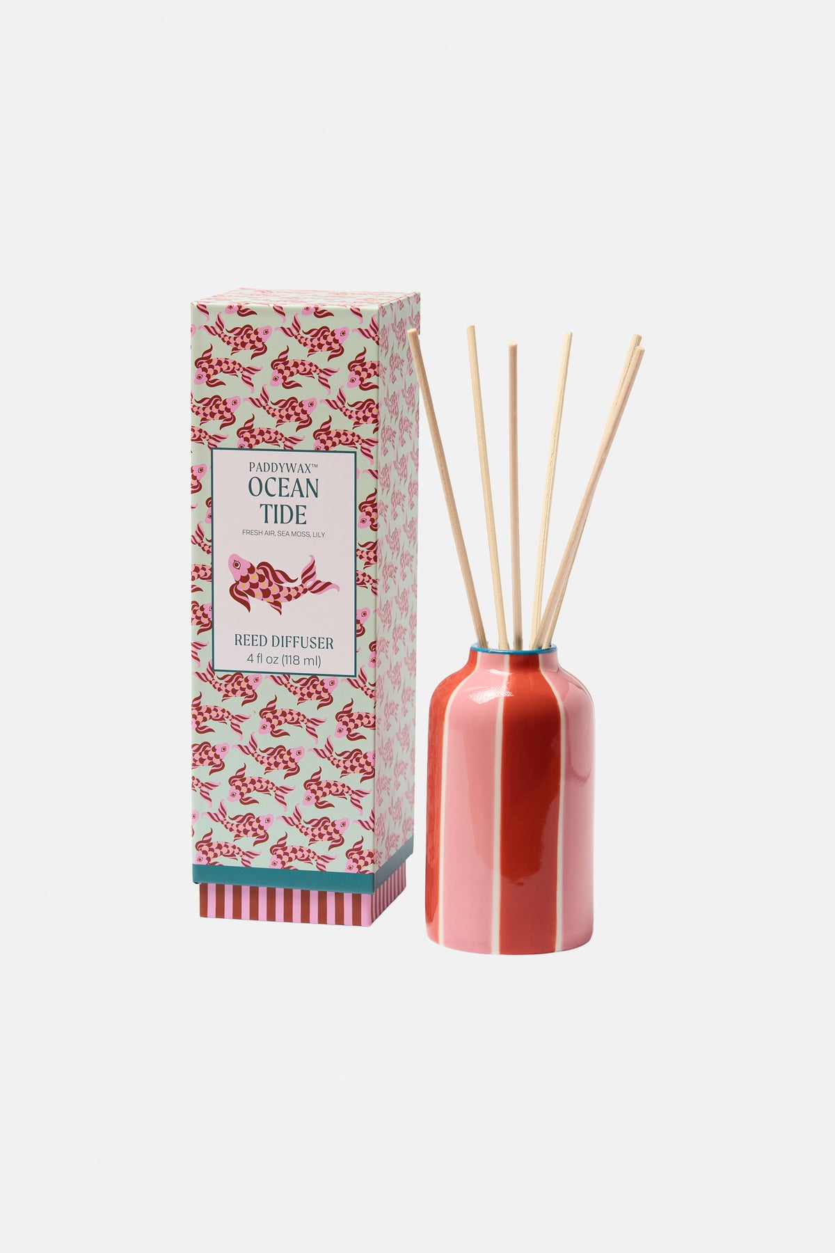 HANDPAINTED DIFFUSER "KOI FISH“ OCEAN TIDE