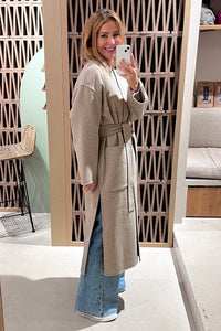 OVERSIZED COAT WITH BELT OAT