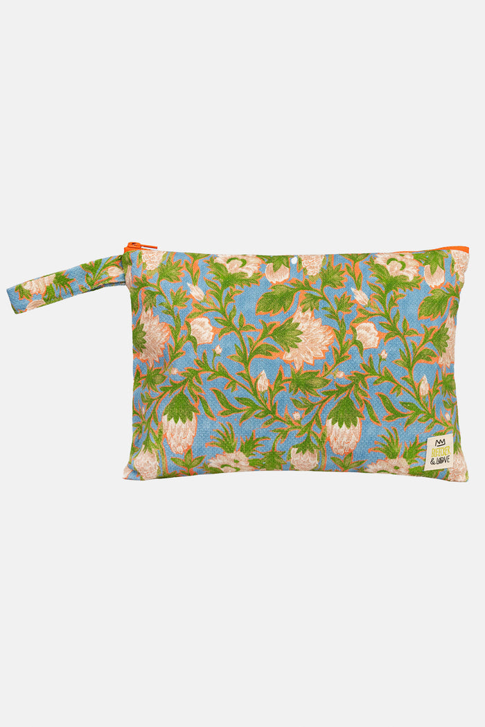 POUCH "AMALFI" BLUE/GREEN