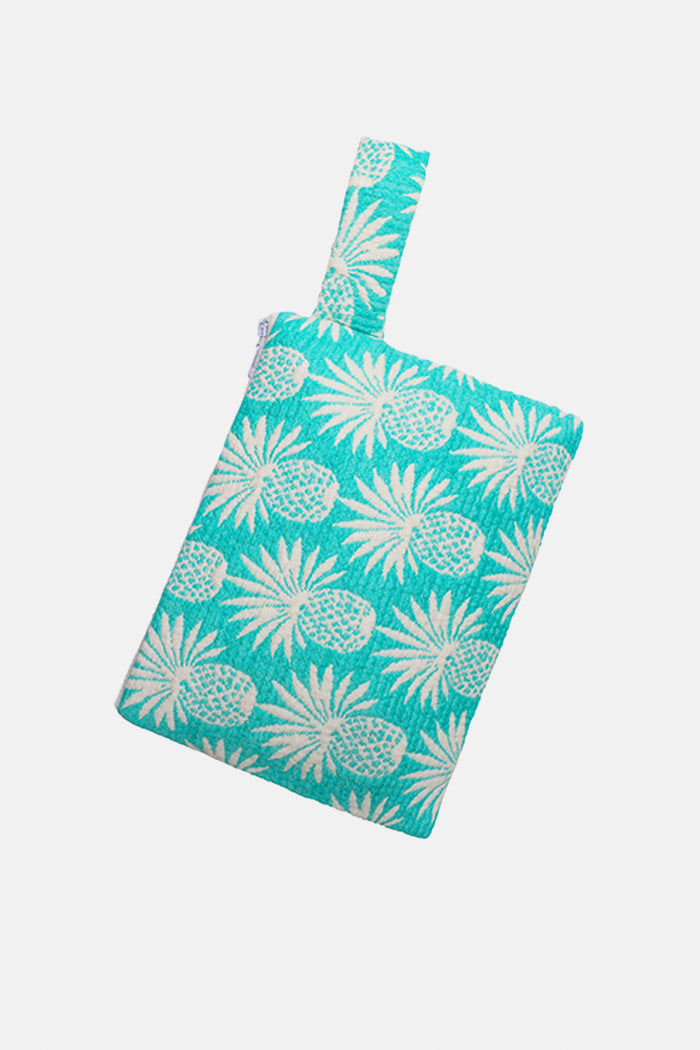 WOVEN CLUTCH "ANANAS" EMERALD