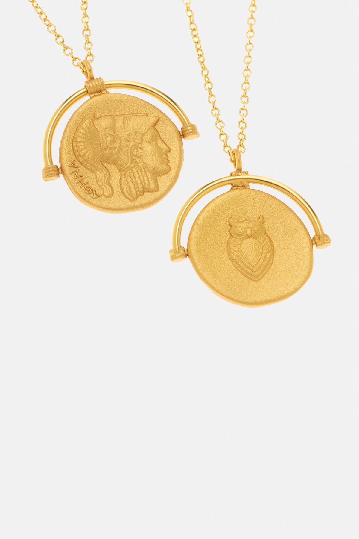 NECKLACE "ATHENA/OWL" GOLD