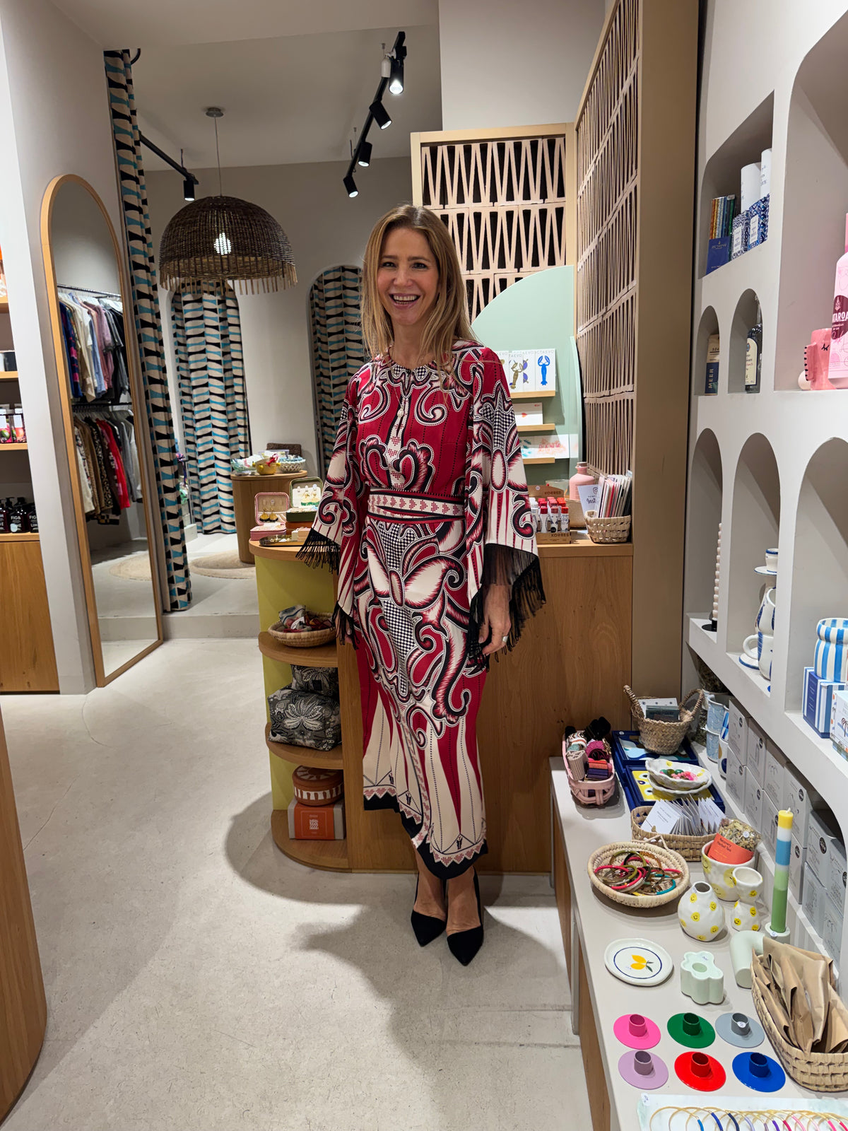 SATIN DRESS "ALCHEMY" MULTICOLOR